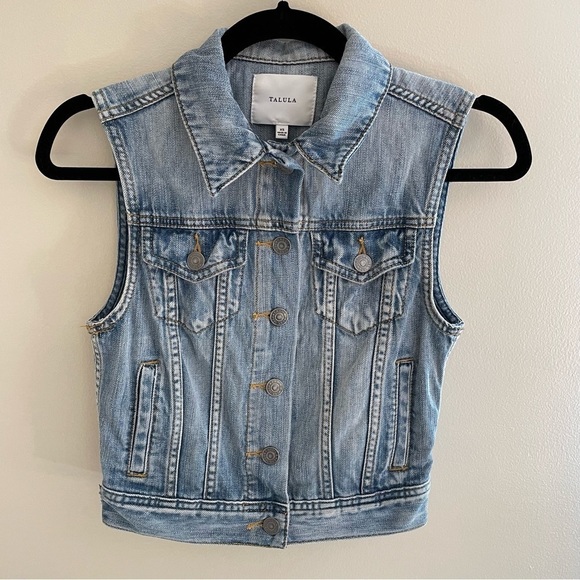 Aritzia Talula Denim Vest Size XS - Picture 2 of 8